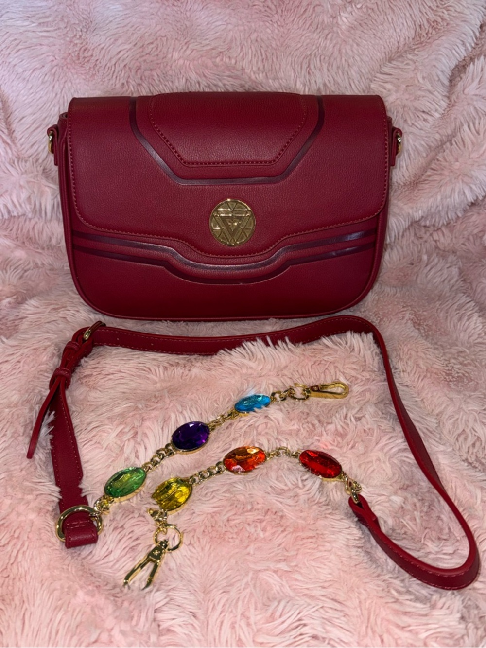 Marvel Loungefly Iron Man Infinity Gauntlet Crossbody Bag (NWOT)
